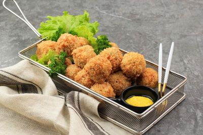 Scampi Boller. Panert.