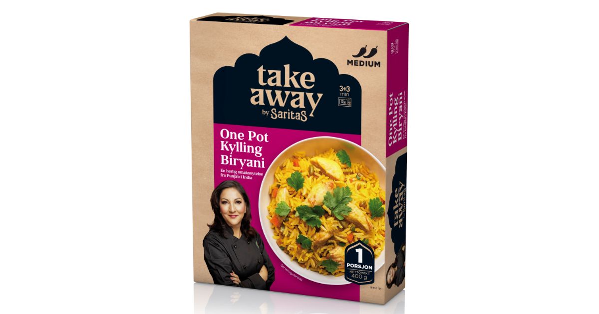 One Pot Kylling Biryani. Saritas. Fryst.