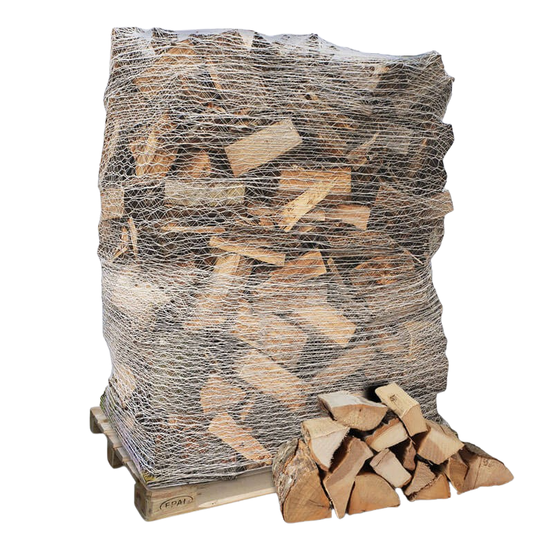 Brennholz Buche trocken 25cm – 1,4 SRM – auf Palette gewickelt.
