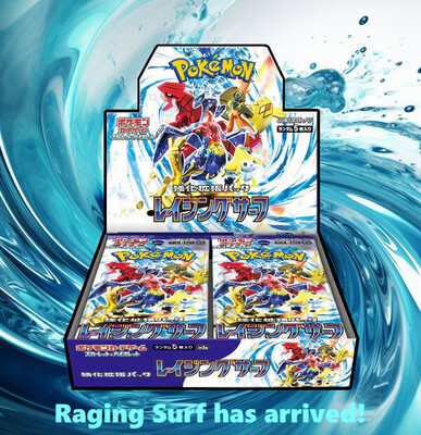 Scarlet &amp; Violet: Raging Surf - Japanese Pokemon Booster Display Box (S3Va) (30 booster packs!)