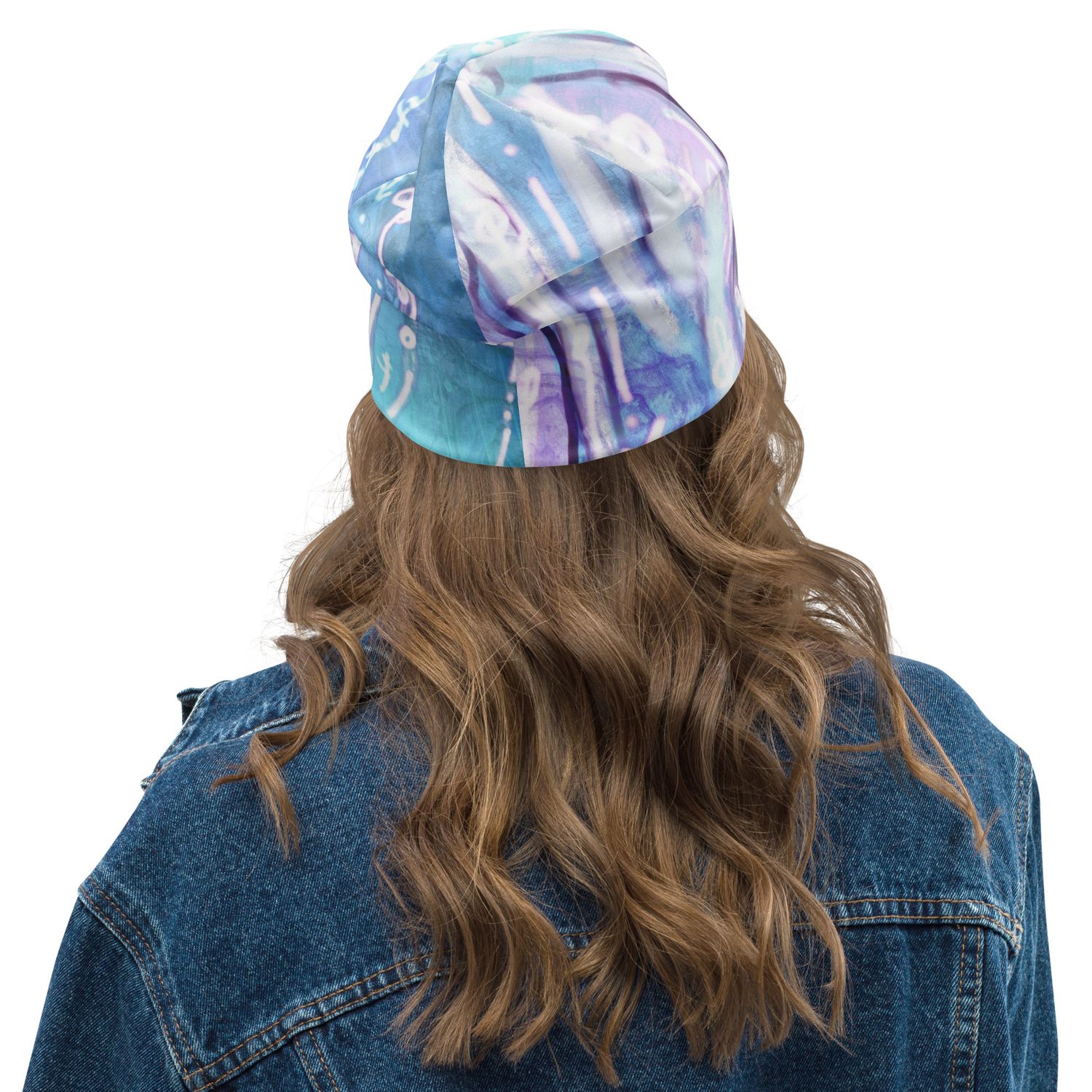 Blue Spiral Soul Journey Healing Light Language Beanie