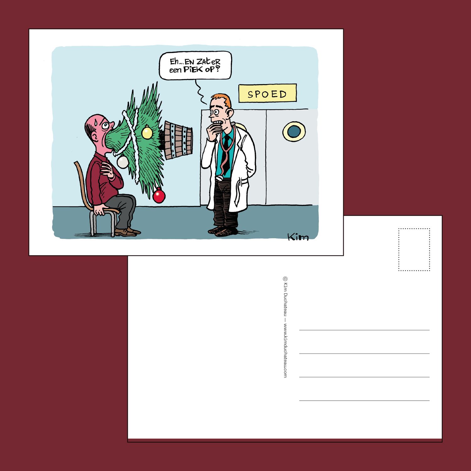 Kerstkaart &quot;piek&quot;