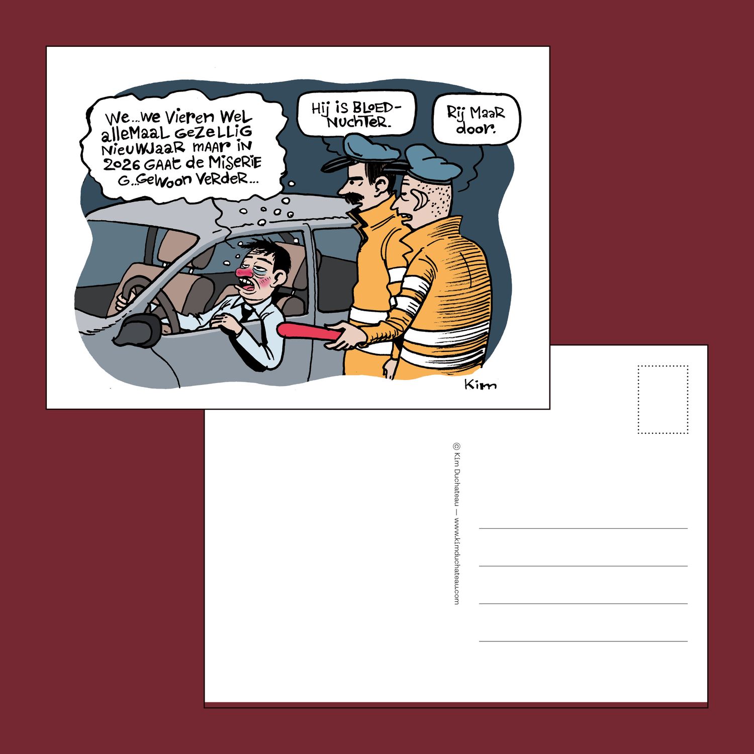 Nieuwjaarskaart &quot;politie&quot;