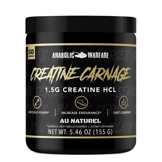 CREATINE CARNAGE, Flavor: Au Naturel, Size: 50 Servings