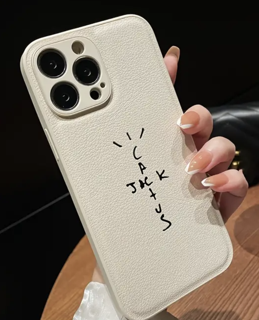 Travis Scott Cactus Jack Soft Leather iPhone Case