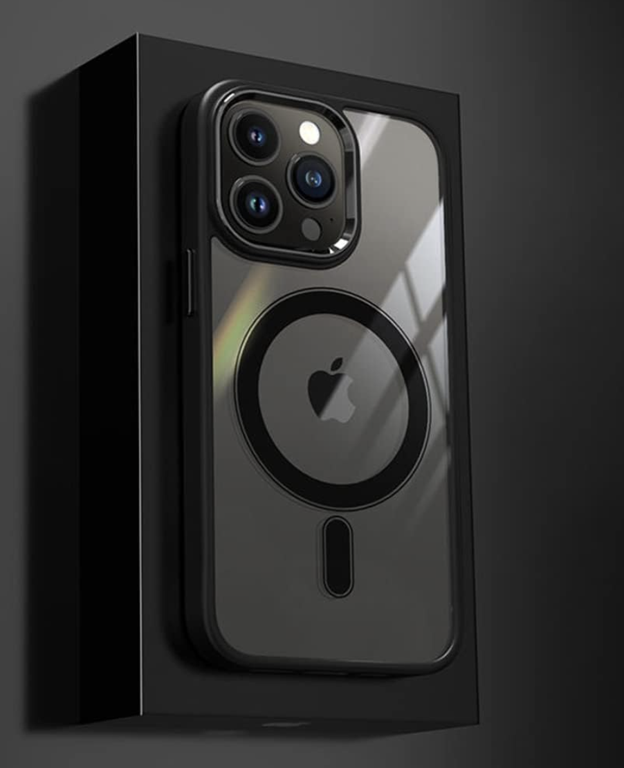 Sleek Clear Magnetic Magsafe Wireless Charging iPhone Case