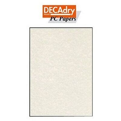 DECAdry Carta da lettere A4 per Fotocopiatrici, Stampanti Laser e Inkjet, 95 g/m², Pergamena Champagne (confezione 25 fogli)
