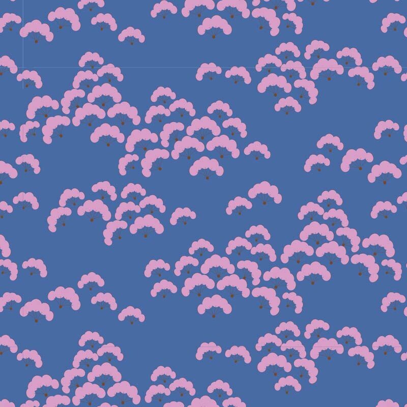 Tilda Bloomsville - Cotton Bloom - Blueberry