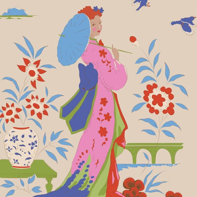 Tilda Bloomsville - Garden Vista - Dove