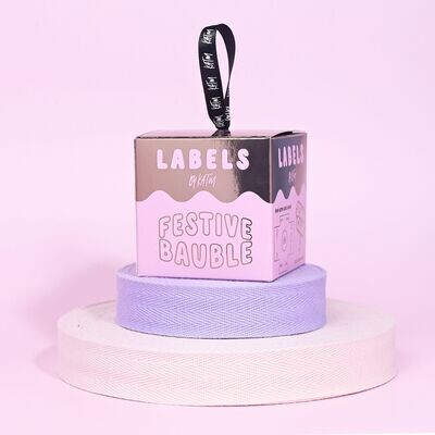 Festive Bauble Set 2 Ltd Edition Pink & Gold Box