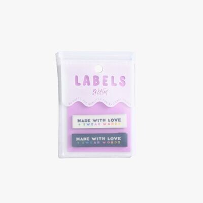 Made with love & swear words | 6 sew in labels