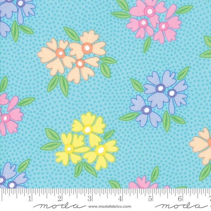 Good Day - Turquoise Flowers