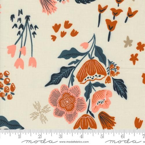 Folk Lore Garden Tales Large Floral - Eggshell
