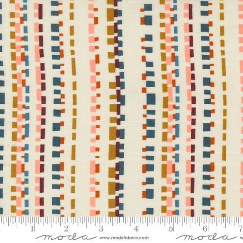 Folk Lore Playful Dash Stripes - Eggshell