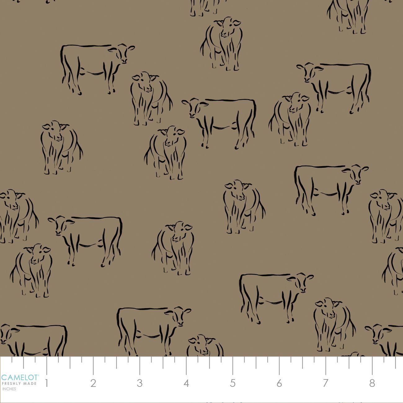 Over the Moor - Cattle Outlines Brown