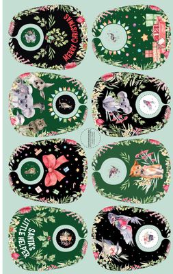 Bush Christmas - Baby Bib Panel