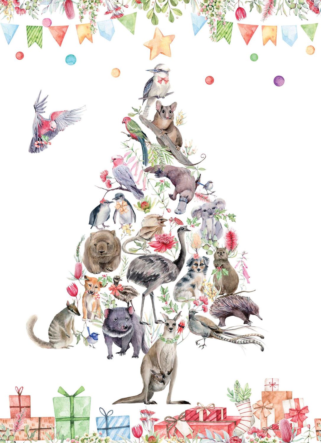 Bush Christmas Tree Panel