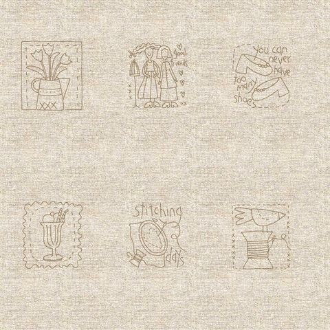 Heartstrings - Stitchery Panel
