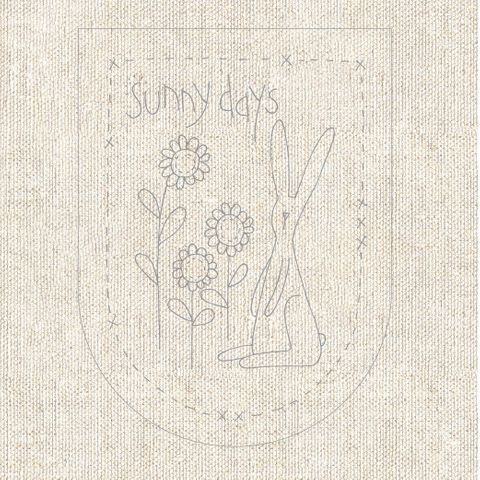 Birdhouse Bunting - Stitchery Panel