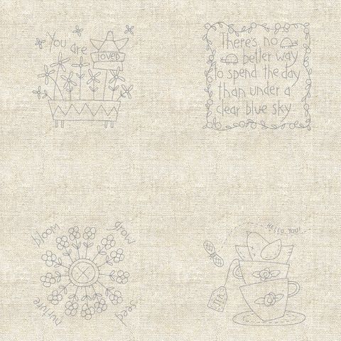Blume & Grow - Stitchery Panel