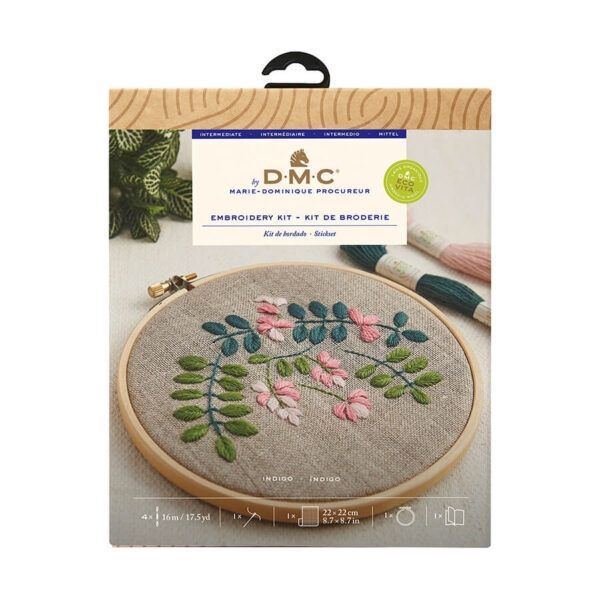 DMC Designer Embroidery Kit - Indiennes Flowers