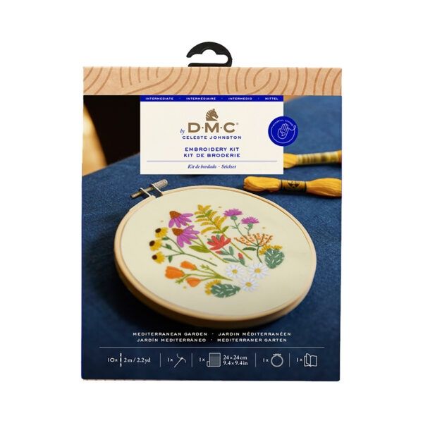 DMC Designer Embroidery Kit - Mediterranean Garden 
