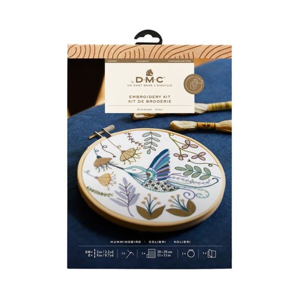 DMC Designer Embroidery Kit - Hummingbird