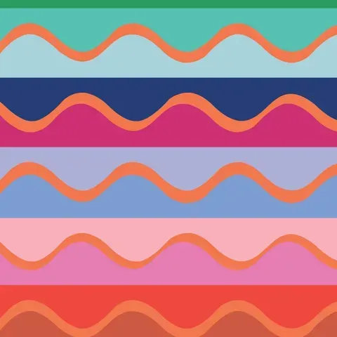 Summer Abroad Poplin - Sound of Music Rainbow