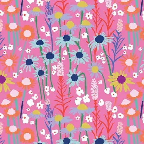 Summer Abroad Rayon - Top of the Alm Pink Pop
