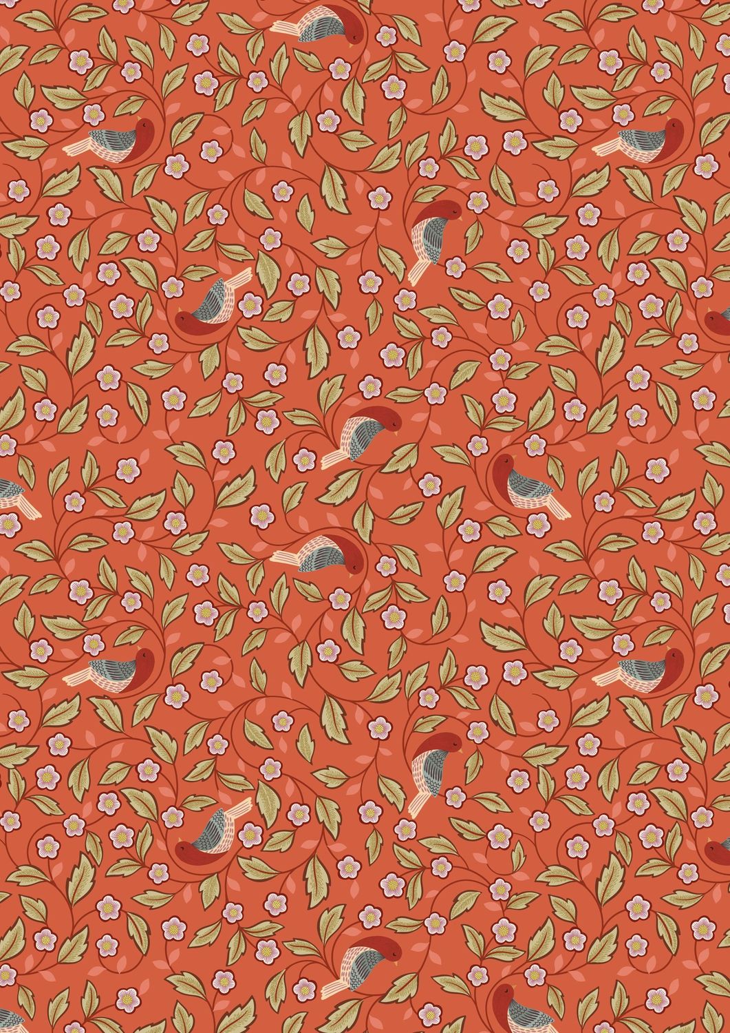 Isabella - Arts & crafts birds on terracotta