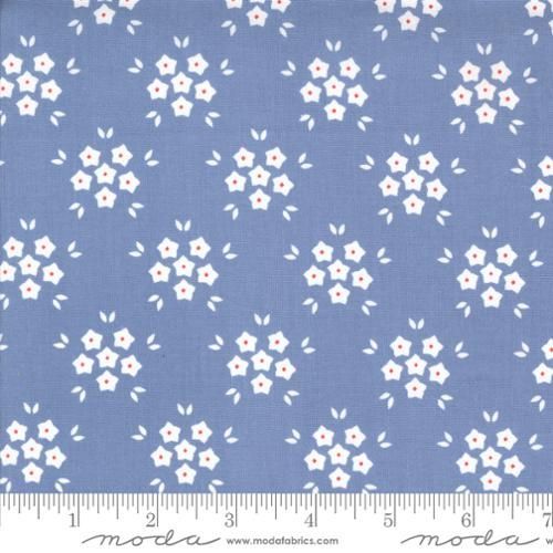 Hollyhocks & Roses - Flower Puff Florals Bluebell