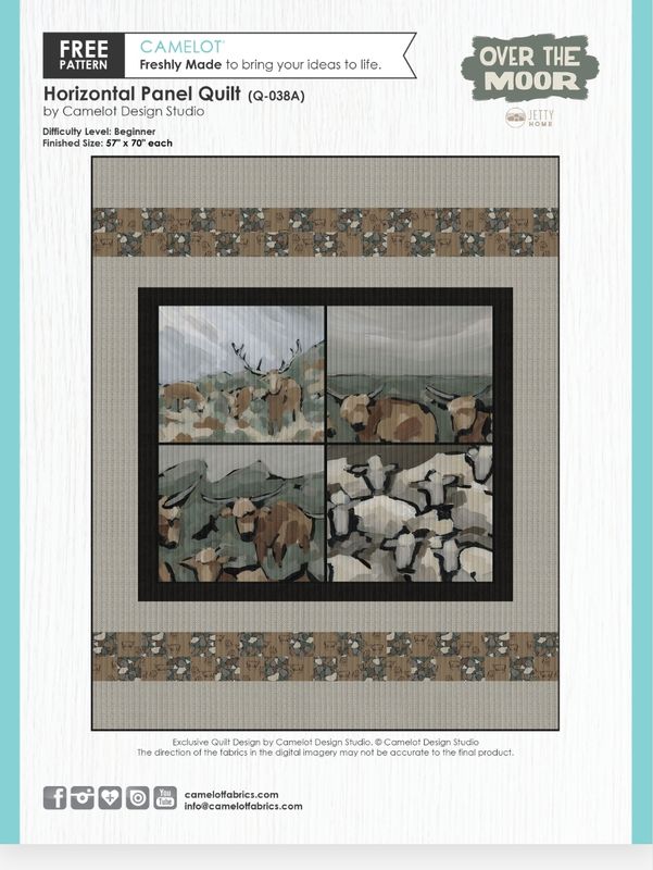 Over the Moor Horizontal Panel Quilt Kit