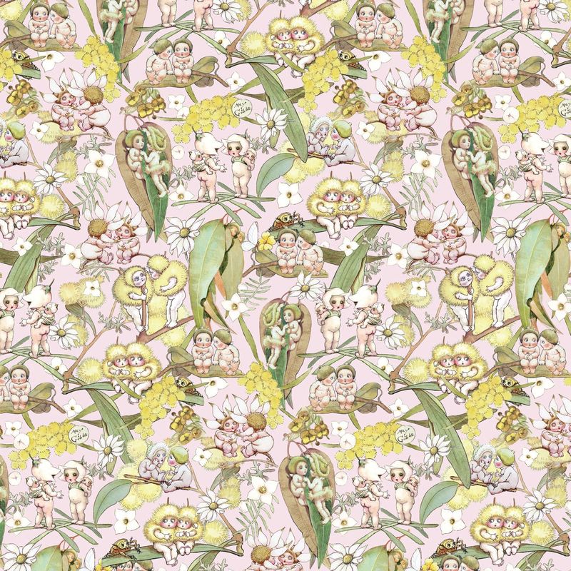 May Gibbs - Gossiping Gumnuts Pink