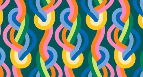 Groove - Knotted Geometric Rainbow Stripe