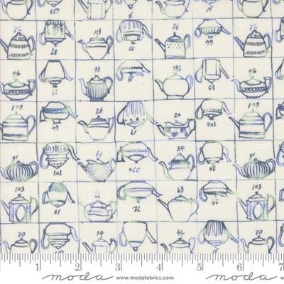 Novelty, Tea Pots, Blueprint, Vintage