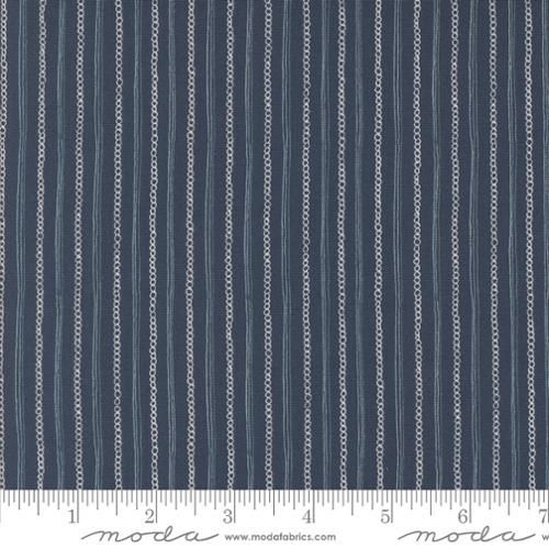 Stipe fabric on dark blue