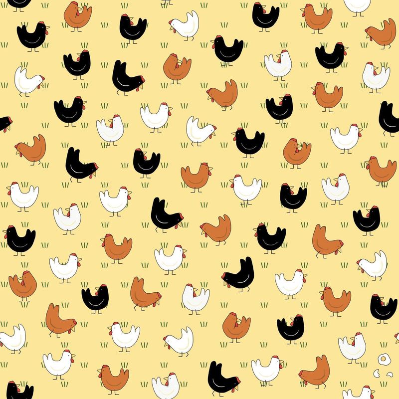 Red Tractor - Chooks on Yellow Red Tractor - Chooks on Yellow