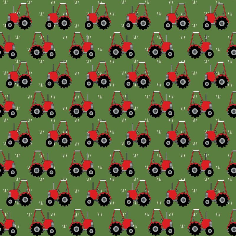 Red Tractor - Red Tractors on Green Red Tractor - Red Tractors on Green