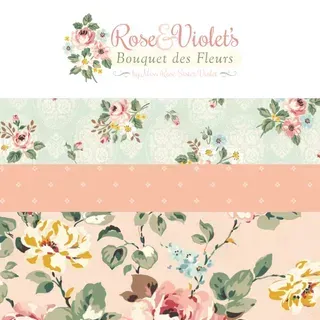 Rose and Violet's Bouquet Des Fleurs