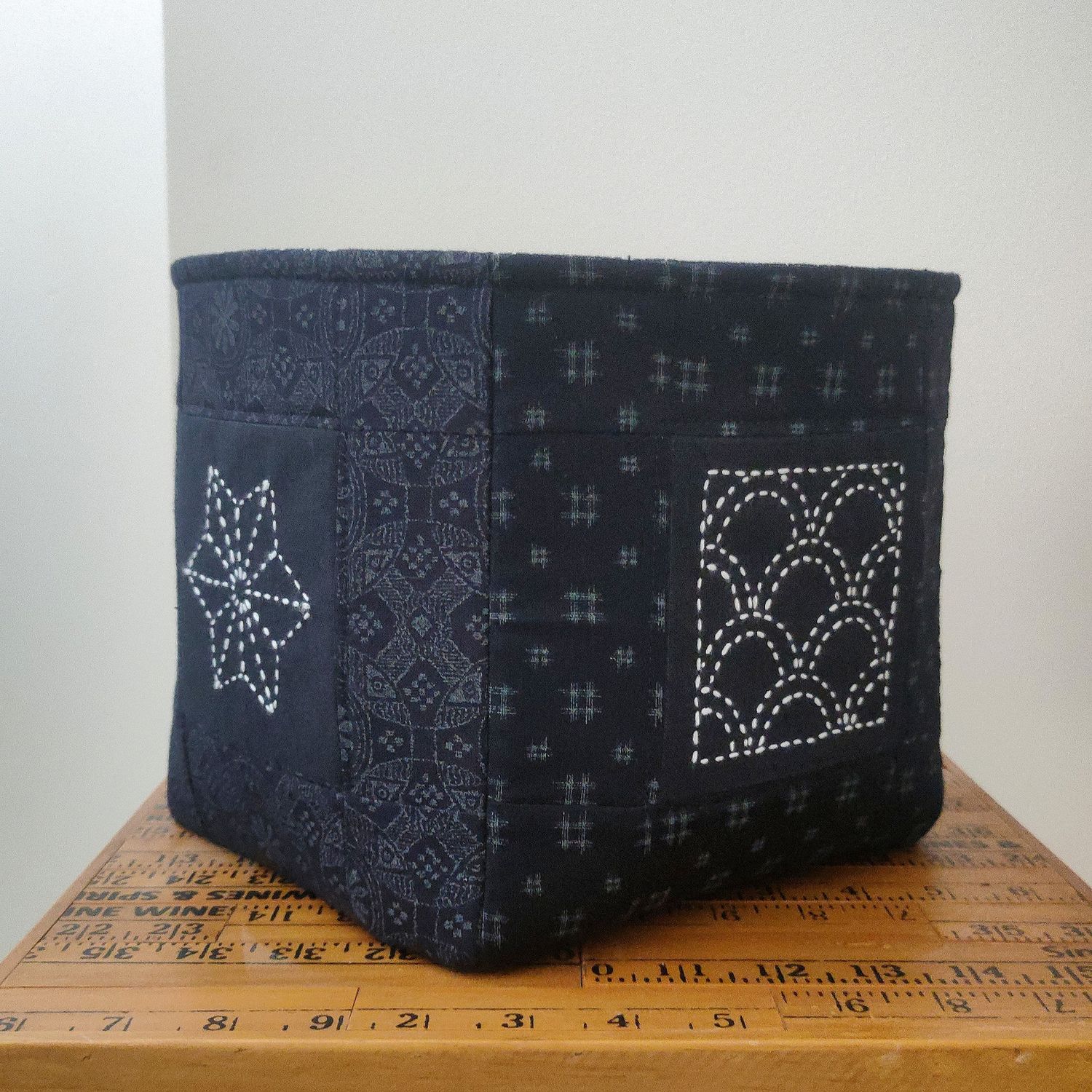 Sashiko Fabric Cube