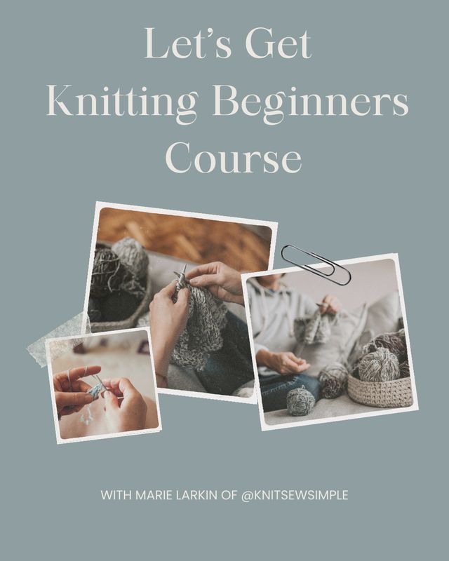 Lets Get Knitting Beginner Class