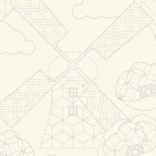 Little Scenes Sashiko Panel