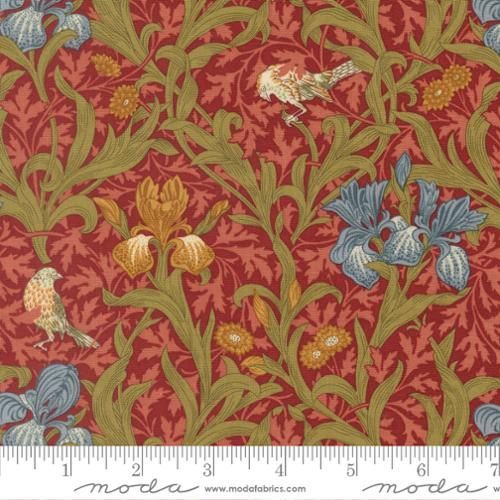 Morris Muse - Iris Floral Birds - Russet Morris Muse - Iris Floral Birds - Russet