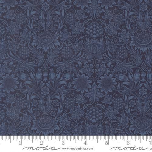 Morris Muse - Sunflower Damask - Twilight Morris Muse - Sunflower Damask - Twilight