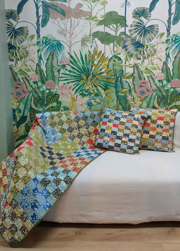 Morris Muse & Manor 16 Patch Quilt & Cushion Kit