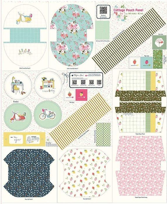 Cottage Pouch Panel by Minki Kim Cottage Pouch Panel by Minki Kim