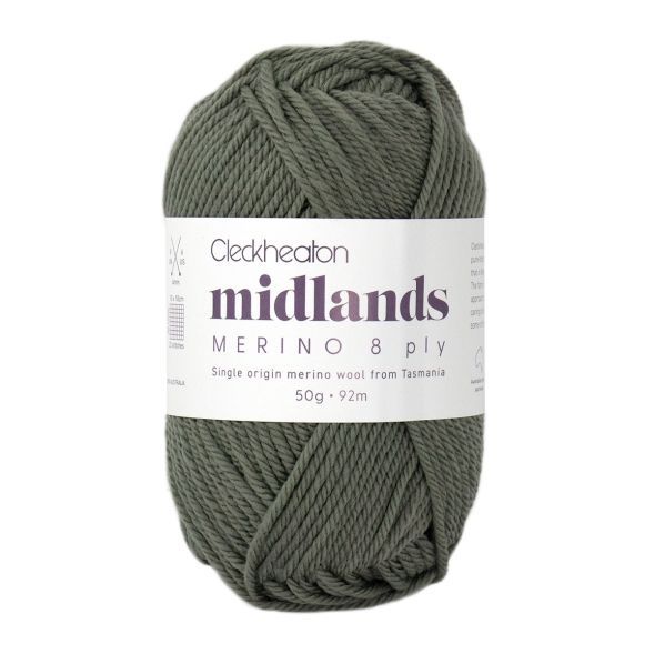 Midlands Merino 8 ply - Buttongrass