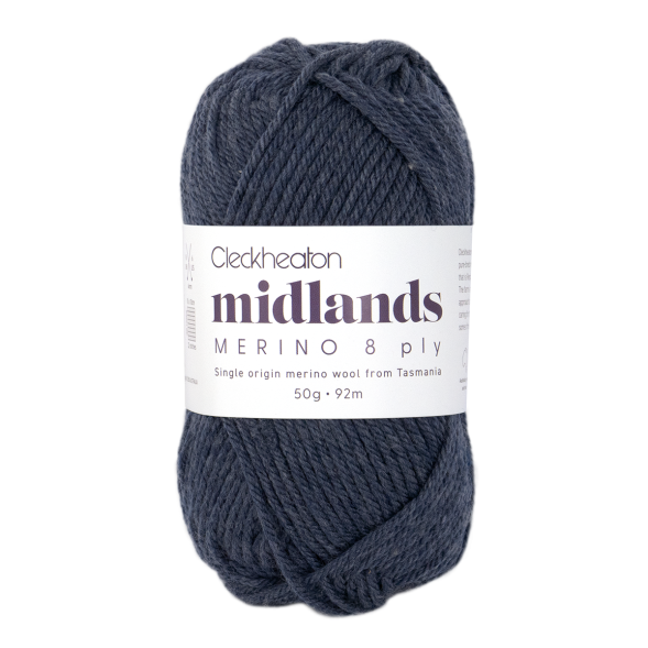 Midlands Merino 8 ply - Coastal Bluff