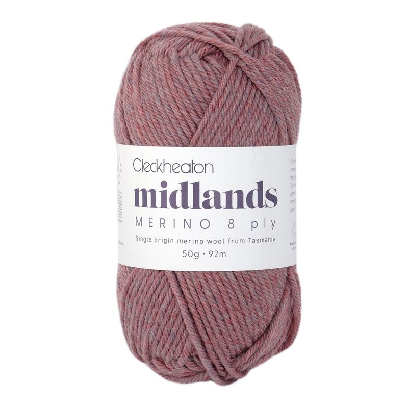 Midlands Merino 8 ply - Heathland
