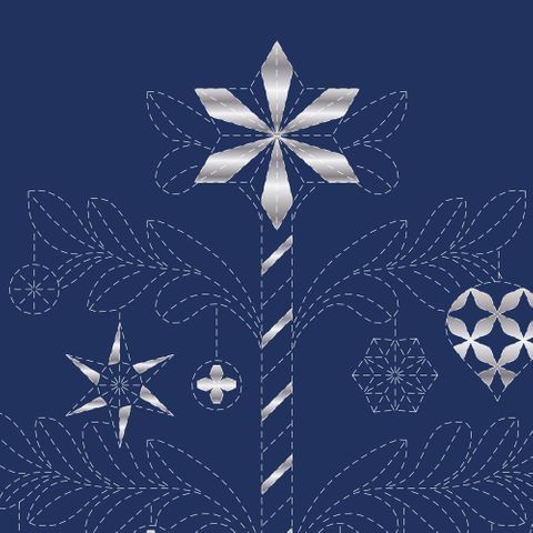 Sashiko Christmas Tree